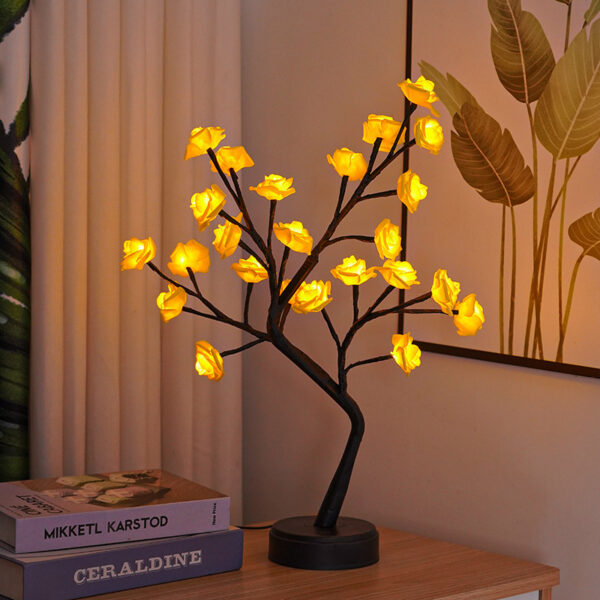 Table Lamp Flower Tree Rose Lamps Fairy - Image 5