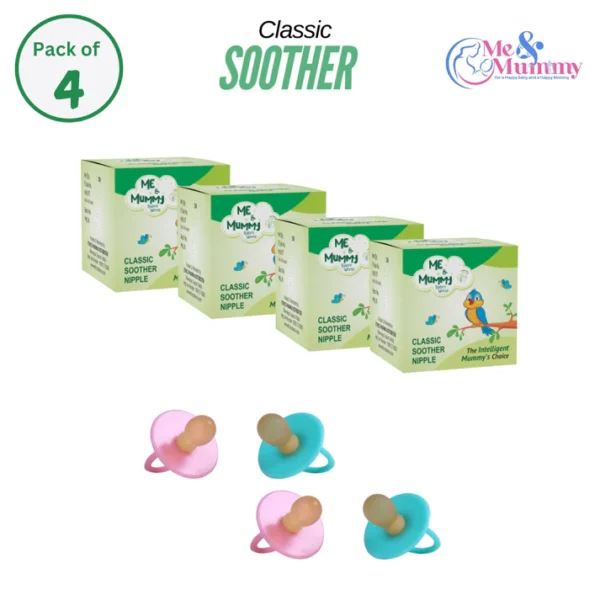 Baby Classic Soother/Pacifier Soft Rubber Nipple