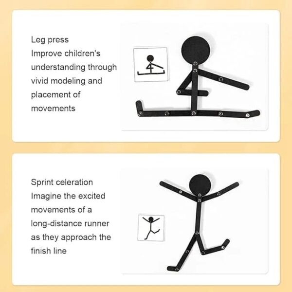 wooden stickman coordination excercise - Image 2