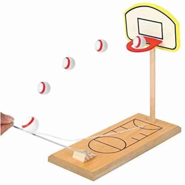 Wooden Desktop Basketball Game - Image 2