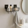 Wall Storage Baskets with Hooks