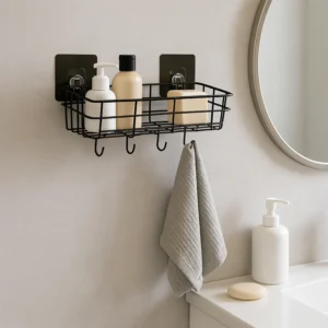 Wall Storage Baskets with Hooks